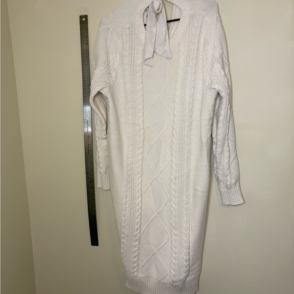Torrid Cream Knit Sweater Dress